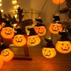 Cross-border led lights, Halloween light strings, solar pumpkin lanterns, festival decorative lights, outdoor festive atmosphere lights, and colorful lights Application Scenario